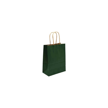 METRON KRAFT BAG GREEN 16X21X8CM 120GR (25PCS)